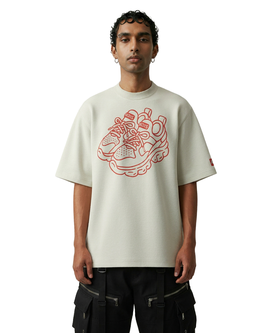 Sole Print Chunky Tee